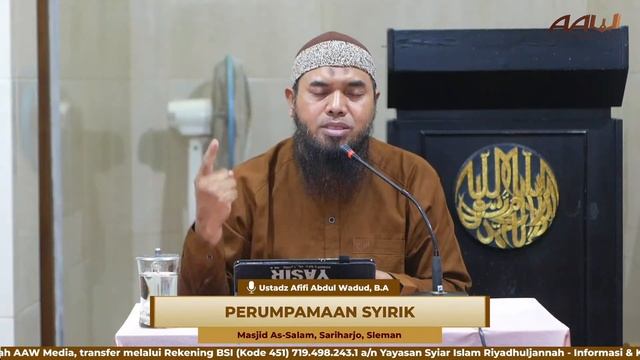 [LIVE] "PERUMPAMAAN SYIRIK" | Ustadz Afifi Abdul Wadud, B.A смотреть онлайн