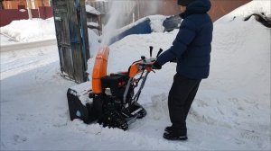 YardFox Pro 6654et уборка сугробов