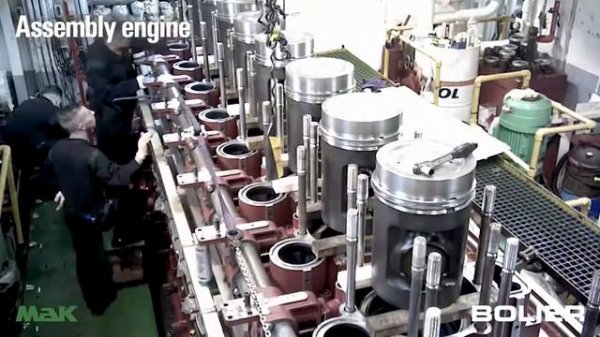 Bolier - MaK 9 M 32 C Engine repair and overhaul, including engine block replacement