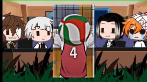 Реакция Бсд на чую как хината /Haikyuu x Bsd