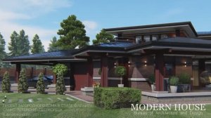 Загородный дом в стиле Райт