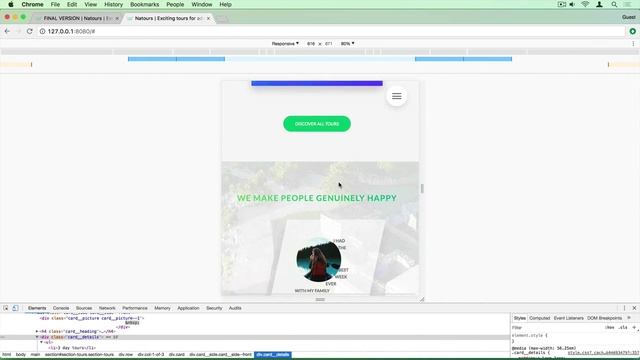 6 - 6. Writing Media Queries - Tours, Stories and Booking Sections смотреть онлайн