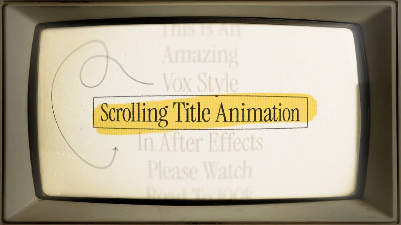 Создание анимации прокрутки текста в After Effects смотреть онлайн