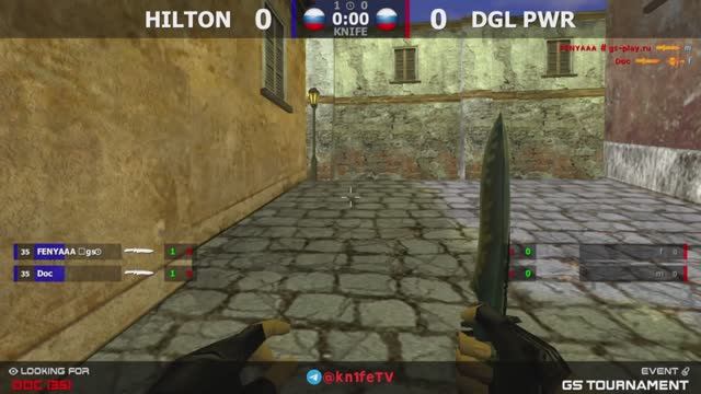 Hilton vs dgl pwr - 2 карта // Финал GS Tournament @kn1feTV смотреть онлайн