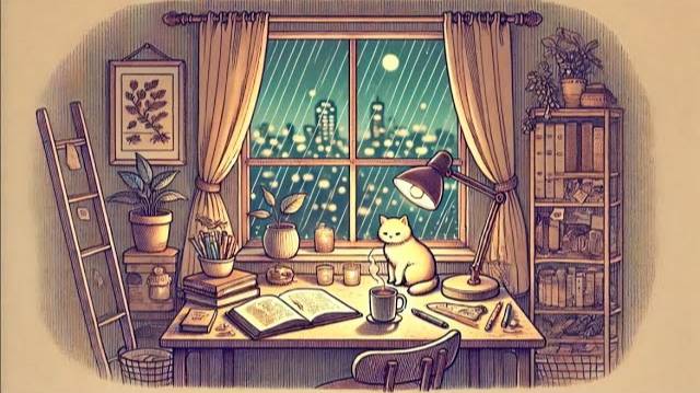 Midnight Serenity – Lofi Beats To Relax, Study & Unwind 🌙🎧