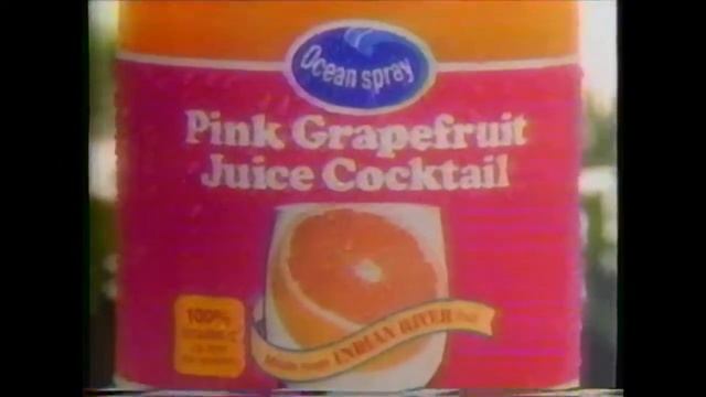 1987 Ocean Spray Pink Grapefruit Juice Cocktail Retro TV Commercial Ad смотреть онлайн
