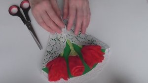 Объемная открытка на 8 марта.