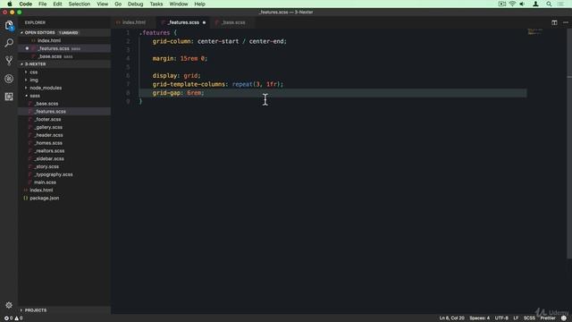 9 - 4. Building the Features Section - Part 1 смотреть онлайн