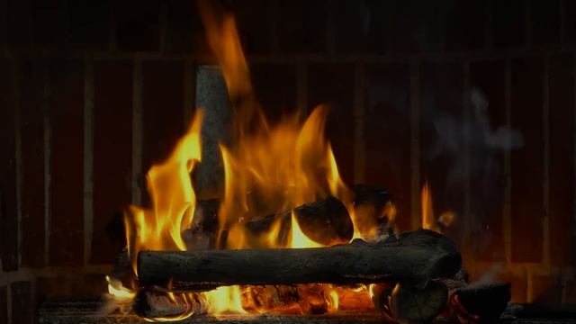 Расслабляющая атмосфера горящего камина. Музыка потрескивания дров. смотреть онлайн