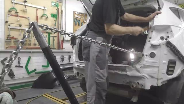 Хендай Ix 35. Посмотрите меня сзади. Body Repair After An Accident.