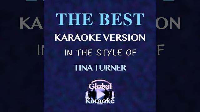 The Best (In the Style of Tina Turner) (Karaoke Version) смотреть онлайн
