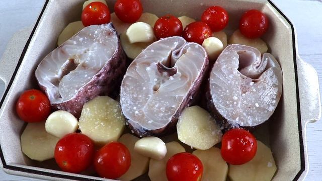 How to make Baked ling fish | Food From Portugal смотреть онлайн
