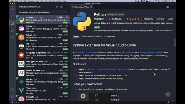 Использование расширений в коде Visual Studio