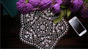 Винтажная салфетка крючком. Часть 1