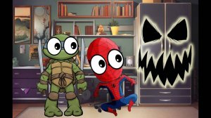 КТО ЖИВЕТ В ШКАФУ СТРАШИЛКИ для детей. СПАЙДЕР и НИНДЗЯГО!