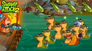 Swamp Attack 2 прохождение легендарной мульт игры на андроид серия 6