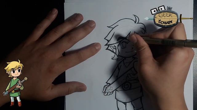 Link Speed Painting The Legend of Zelda | Cómo dibujar a Link? смотреть онлайн
