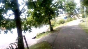 Илава Польша. Прогулка по набережной.
