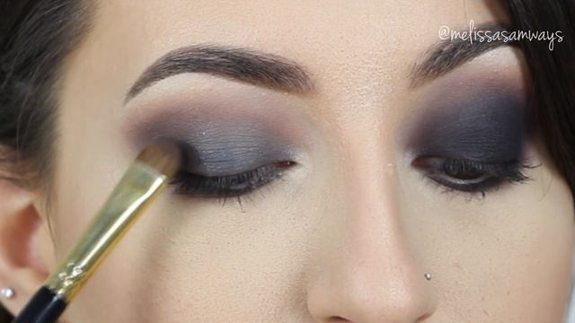 ♡ Glitter Smokey Eyes & Purple Lips Makeup Tutorial | Melissa Samways ♡ смотреть онлайн