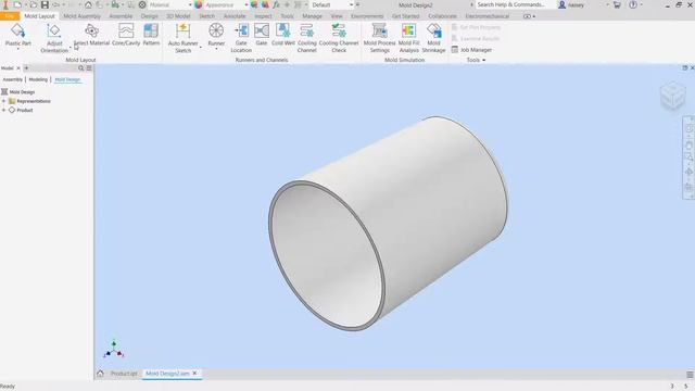 Создание пресс-формы для литья в Autodesk Inventor. Ч. 1 смотреть онлайн