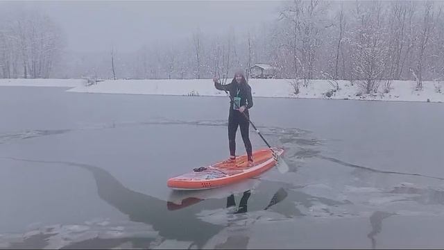 на сапе зимой