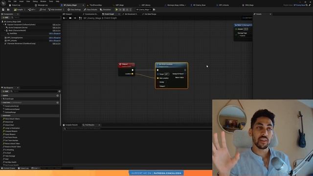 Smart Enemy AI Part 13 Mage Enemy Tutorial in Unreal Engine 5 (UE5) смотреть онлайн
