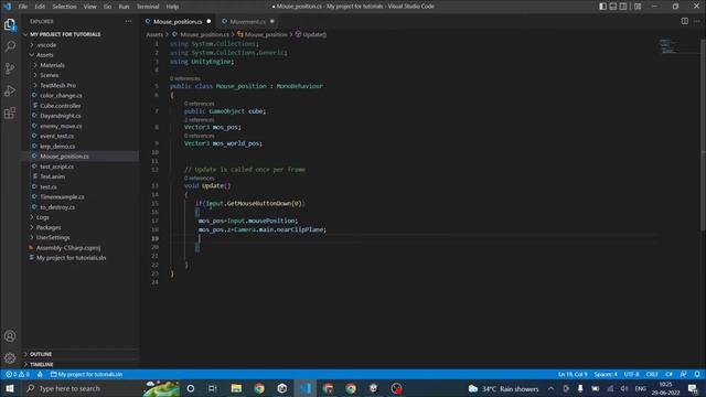 Get Mouse position in Unity(both Old and New Input system) смотреть онлайн