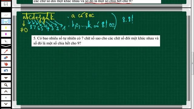 Toán đếm với số chia hết cho 9 смотреть онлайн