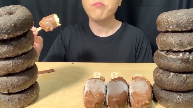 ASMR MAGNUM NUTELLA MALTESERS DUNKIN CHOCOLATE ICE CREAM DESSERT MUKBANG Es Krim Sorveteアイスクリーム초콜릿먹