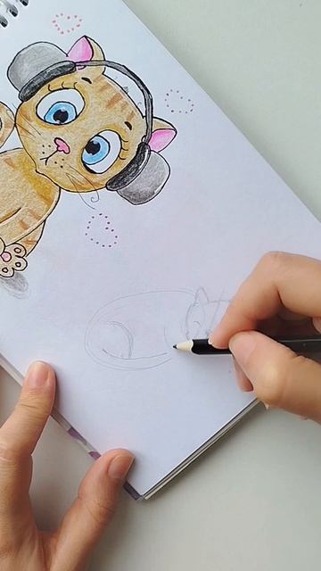 Как нарисовать кота #котик #арт #рисунки смотреть онлайн