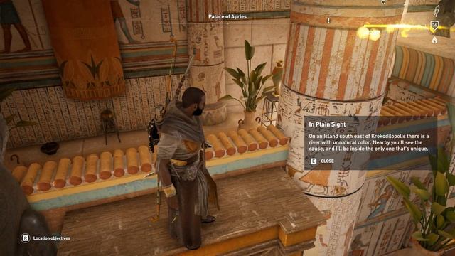 In Plain Sight | Palace of Apries, Memphis | Papyri Puzzle Treasure Location | AC Origins смотреть онлайн