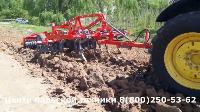 Глубокорыхлитель Unia Kret. Запуск по стерне.