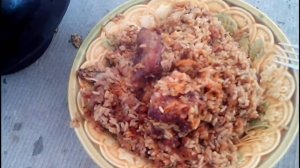 Готовим плов из мяса нутрии на мангале