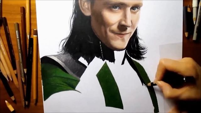 Speed Drawing: Loki - Tom Hiddleston | Jasmina Susak смотреть онлайн