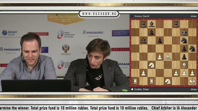 Russian Championship Superfinals 2020. Round 4. Guest Daniil Dubov смотреть онлайн