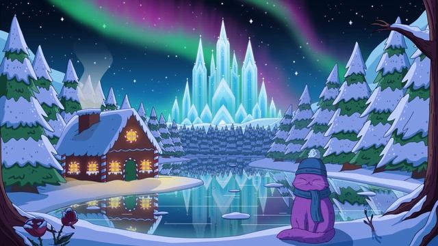 Приятная завораживающая музыка для фона: Purrple Cat - Ледовый дворец| эмбиент видео с котом, ТВ 4К смотреть онлайн