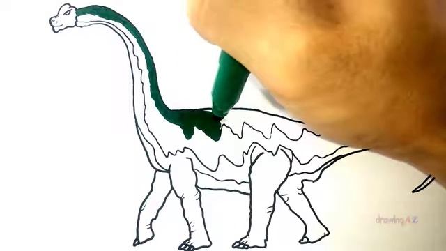Alamosaurus Dinosaur Coloring Tutorial and How to Draw a Alamosaurus Dinosaur 41 🌌 #part 68 смотреть онлайн