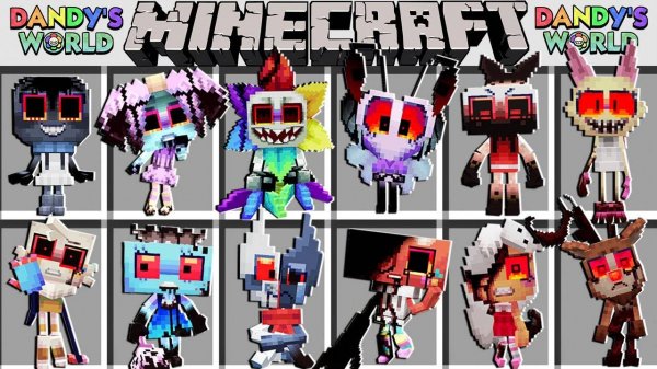 МОД НА ВСЕХ ТВИСТЕДОВ ИЗ МИРА ДЕНДИ В МАЙНКРАФТ ! DENDY'S WORLD ADDON MOD MINECRAFT BEDROCK