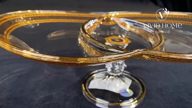 Менажница на ножке Papaya MDH PALK 3 секции 30,5x19 см Allegro Golden Light Decor смотреть онлайн