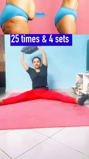 Easy exercise +tips to reduce your belly fat at home #shorts смотреть онлайн
