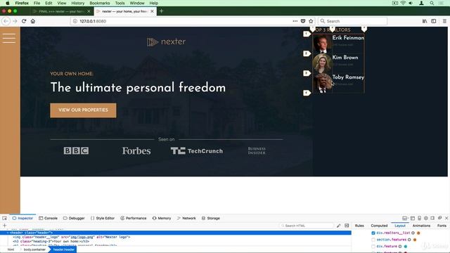 9 - 16. Building the Realtors Section смотреть онлайн