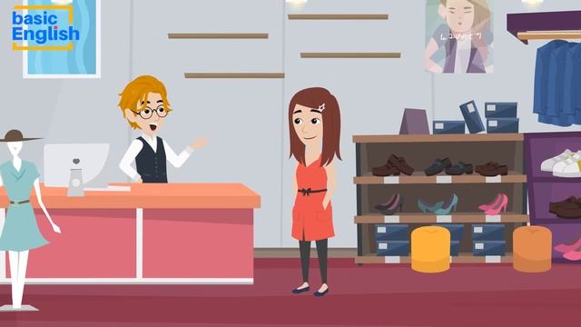 Basic English Conversation: Shopping for Clothes | English Speaking Basics смотреть онлайн