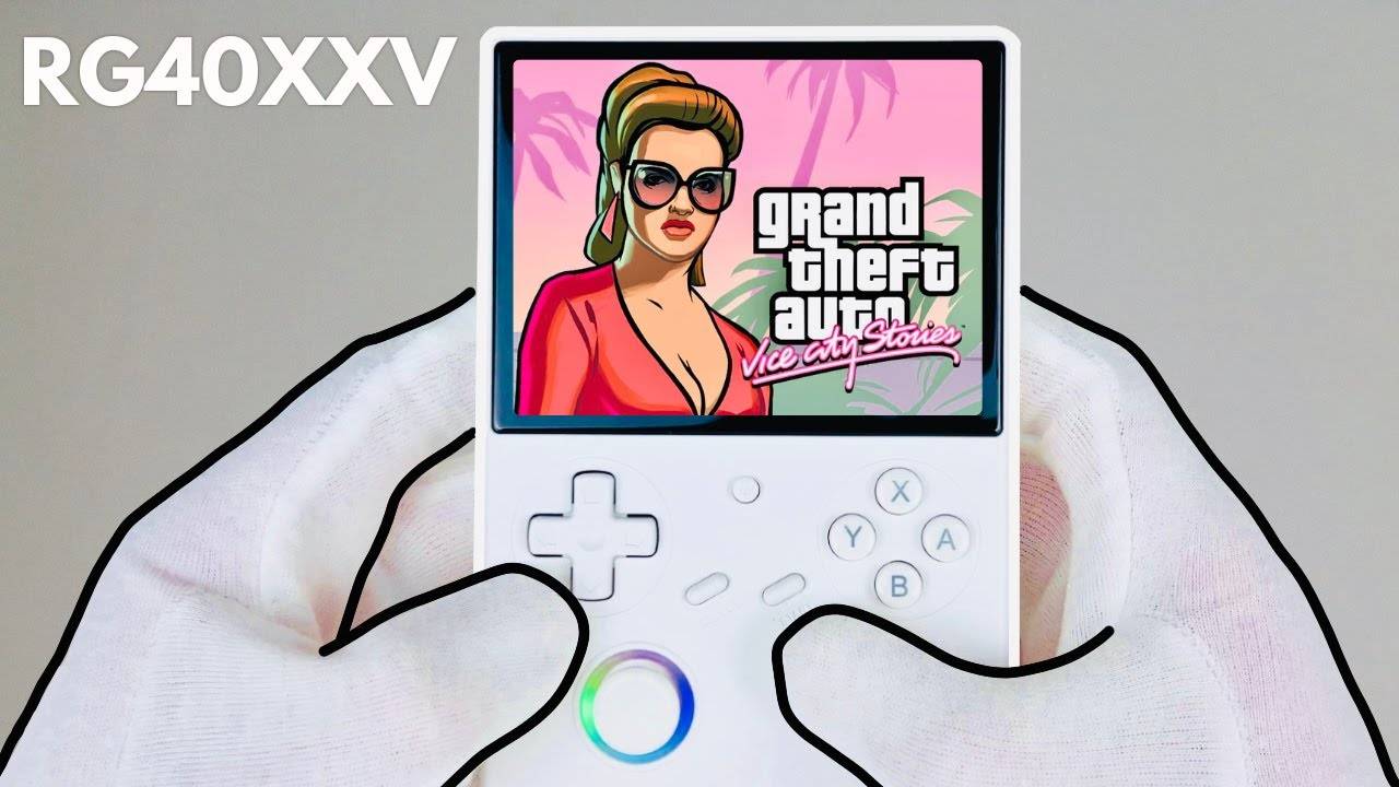 Портативка Anbernic RG40XXV Распаковка + Геймплей смотреть онлайн