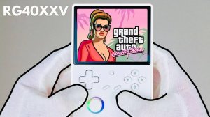 Портативка Anbernic RG40XXV Распаковка + Геймплей