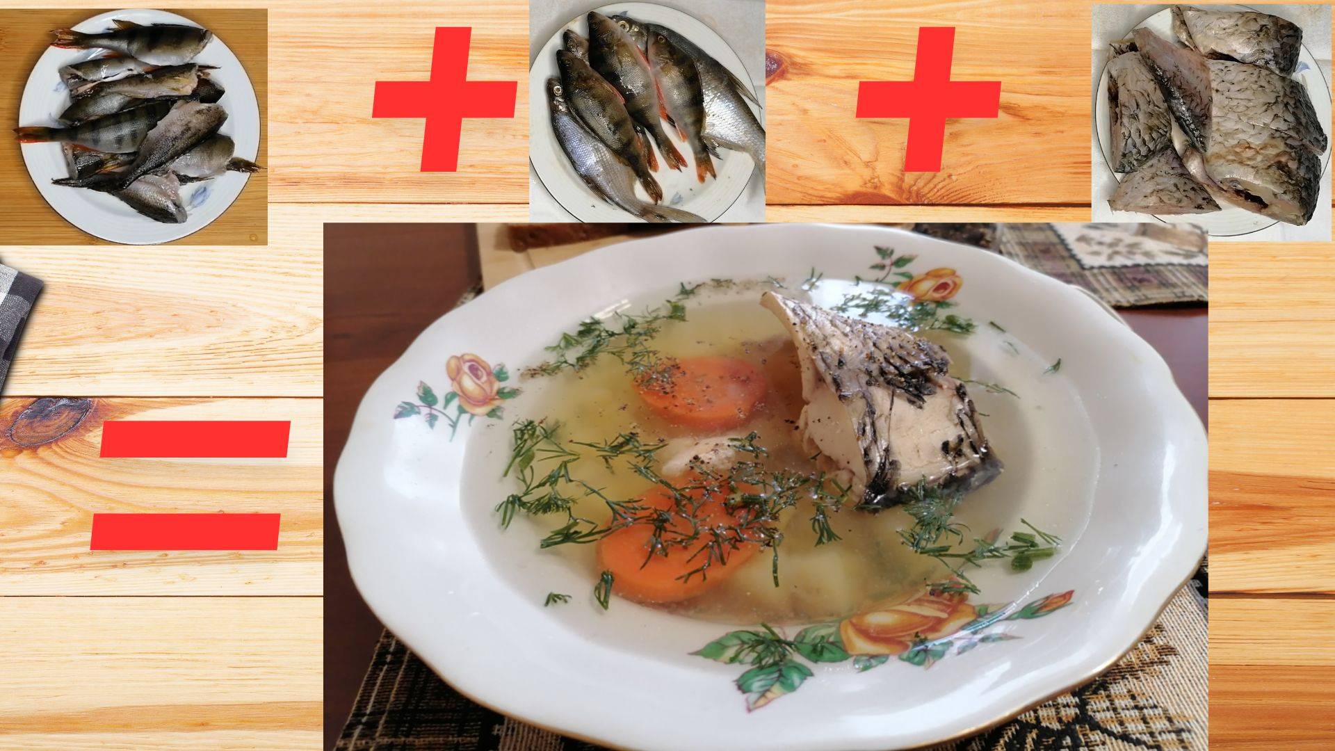 Тройная уха из замороженной речной рыбы. смотреть онлайн