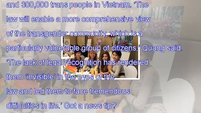 "News"Vietnam drafts law to give trans people legal recognition смотреть онлайн