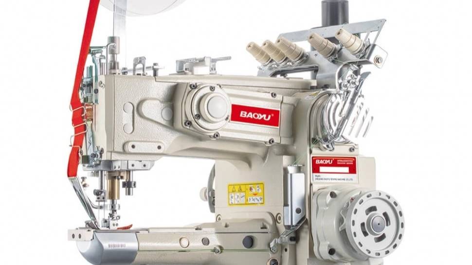 Плоскошовная машина для настрачивания ленты BAOYU BML-1500D-CB264-SL-DS/S (6,4мм) смотреть онлайн