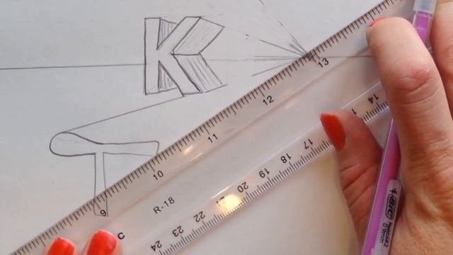 How to draw Letters in 1 point perspective смотреть онлайн