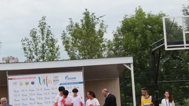 Уфа МДИ 2019 Награждение женских коман по баскетболу