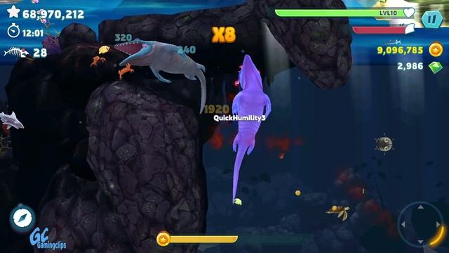 ALAN vs MEGALODON vs MR SNAPPY! Hungry Shark Evolution смотреть онлайн